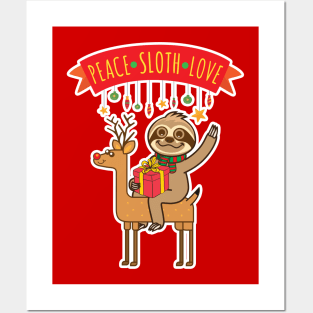 Sloth Peace Posters and Art